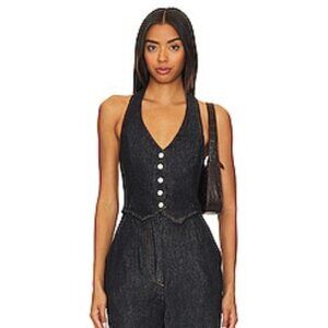Amanda Uprichard Denim Jumpsuit